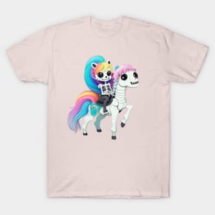 skeleton riding horse T-Shirt